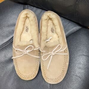 UGG Beige Sheepskin Slippers